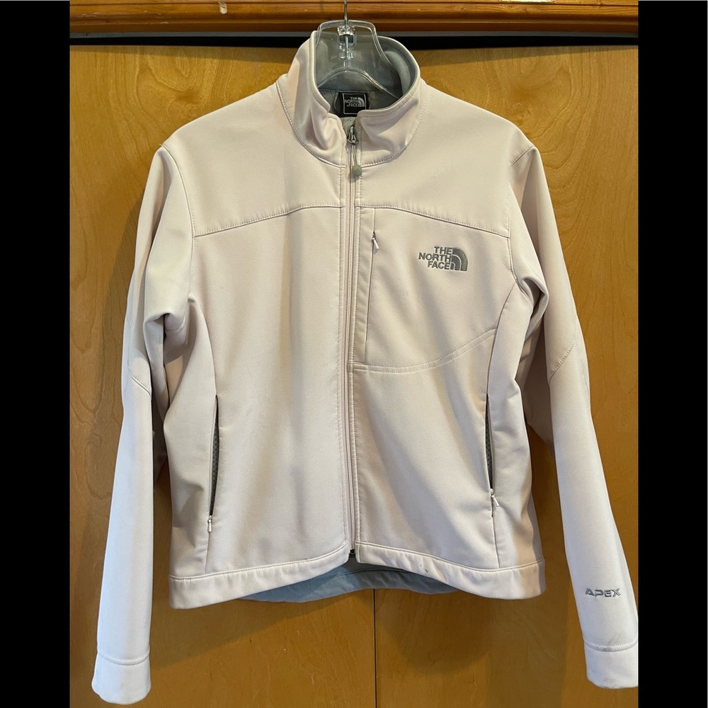 Women’s North Face pale pink jacket